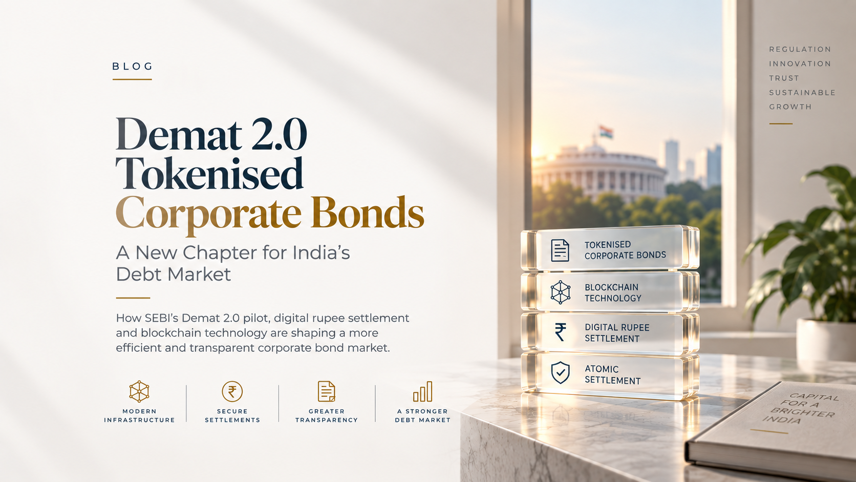 Demat 2.0 tokenised corporate bonds Demat 2.0 Tokenised Corporate Bonds: A New Development in India’s Debt Market